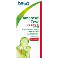 Ambrosol Teva 30 alegająca wydzielina wykrztuśny syrop na kaszel 120ml