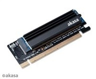 AKASA adaptér M.2 SSD na PCIe kartu adaptéra s chladičom chladiča