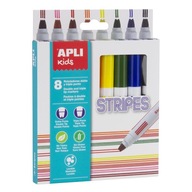 Flamastry na výrobu pomlčiek Apli Kids 8 farieb