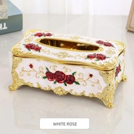 Zsebkendőtartó Dekoratív White / Rose X603