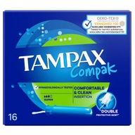 TAMPAX COMPAK Tampony z aplikatorem Super 16 szt.