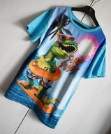 Bluzka koszulka t-shirt 140 146 dinozaur bawełna