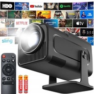 PROJEKTOR RZUTNIK 4K ANDROID LED WIFI MINI PRZENOŚNY FULL HD HY320 + Bater