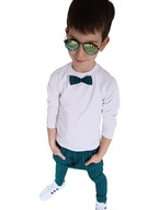 Bluzeczka z muchą kratka zieleń Style Kids 146
