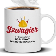 BÖGRE FEHÉR SÓGOR ÉPÍTÉSI SPECIALISTA VICCES AJÁNDÉK SÓGORNAK