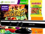 Kinect Sensor ruchu Xbox 360 + FAMILIJNA GRA KINECT ADVENTURES PO POLSKU