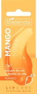 Bielenda 2w1 balsam do ust + maska na noc mango 10 g