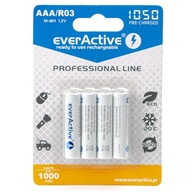 Everactive AKUMULATORKI R03/AAA Ni-MH 1050 mAh x4