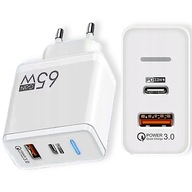 GYORS HÁLÓZATI TÖLTŐ 65W GAN QC TELEFONHOZ | USB / USB Type-C / USB C