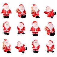12 sztuk Świąteczne figurki miniaturowe Mikołaja