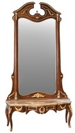 Toaletná zrkadlová konzola v barokovom štýle