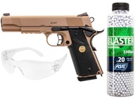 Pistolet GBB Spartan STS-7 1911 Tan ZESTAW KULKI