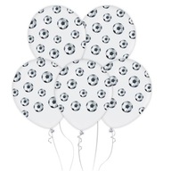 Balony Urodzinowe Piłka Nożna 30 cm 5 sztuk