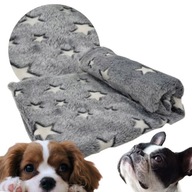 Šiška deka pre psa, odtiene ružovej, odtiene sivej, 75 cm x 50 cm