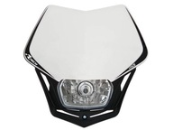 Lampa przednia Racetech V-FACE biały czarny