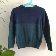 Sweter chłopięcy bawełniany F&F 116 klasyczny basic