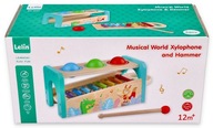 Cymbałki Drewniana muzyczna Przebijanka dla rocznego dziecka Grające Kulki