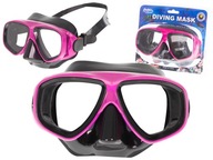 Potápačská maska okuliare plavecké okuliare ružová