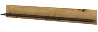 Závesná polica AURA 150 cm dub artisan / čierny mat