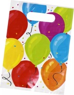 Torebki na prezent urodziny słodycze cukierki torby Balony PARTY 23cm x6