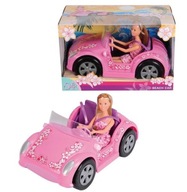 BÁBIKA STEFFI LÁSKA S RUŽOVÝM KABRIOLETOM 2-MIESTNE AUTO 3+