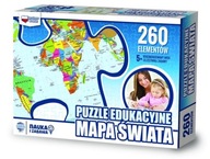 Puzzle 260 Vzdelávacia mapa sveta