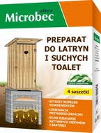 BROS MICROBEC Preparat do latryn i suchych toalet, 4 x 30 g