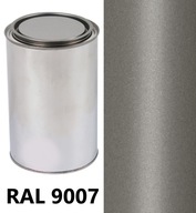 RAL 9007 MAT 2 - 3 % NITRO SREBRNY CIEMNY LAKIER FARBA DO DREWNA METALU 1L