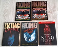 Stephen King Lśnienie ISKRY + Christine 2 tomy + Carrie + Miasteczko Salem