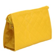Funkčná kozmetická taška so zrkadielkom žltá