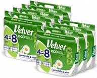 Velvet EcoROLL Rumianek Aloes papier toaletowy 3 warstwowy 4 rolki x7