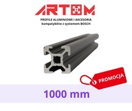 Profil aluminiowy konstrukcyjny 20x20 1000mm
