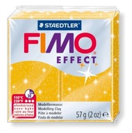 Modelina FIMO effect 57g - 112 zlatá trblietky