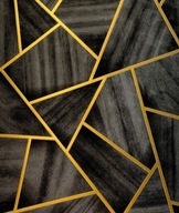 Tapeta na stenu čierna BETON vzor geometria moderný vlies