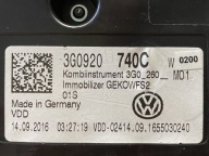 VW PASSAT B8 TSI dials dials 3G0920740C