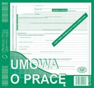 Druk UP Umowa o Pracę NOWA O+1K 2/3 A4 40 kartek
