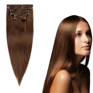 Włosy CLIP IN doczepiane naturalne 53 cm 120g #4