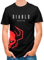 Koszulka bawełniana gamingowa z logo Diablo Chairs: czarna, rozmiar S