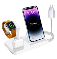 STACJA ŁADUJĄCA 3w1 ŁADOWARKA INDUKCYJNA DO IPHONE APPLE WATCH AIRPODS 20W