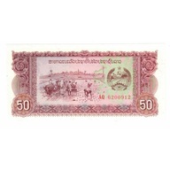 Banknot, Lao, 50 Kip, 1979-1988, KM:29a, UNC(65-70