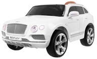 Auto na akumulator Bentley Bentayga dla dzieci Biały + Koła EVA + Radio MP3