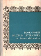 BLOK-NOTES MUZEUM LITERATURY IM. MICKIEWICZA 1982