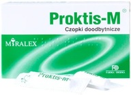 Proktis-M, czopki doodbytnicze, BÓL PIECZENIE OKOLIC ODBYTU, 10 czopków