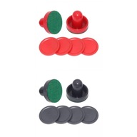Dolity 4PCS Plastic Air Hockey Pushers and 4PCS Pucks Replacement for Game