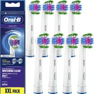 Oryginalne Końcówki Braun Oral-B 3D White - 8 szt