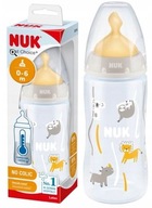 NUK BUTELKA FIRST CHOICE+ 300ML SMOCZEK LATEKSOWY 0-6M 0m+ CZUJNIK