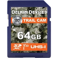 Delkin Trail Cam SDXC (V30) R100/W50 64GB