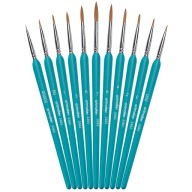 PRECÍZIÓS FESTŐECSETEK RÉSZLETEKHEZ ECSETKÉSZLET ecsetek 11 db