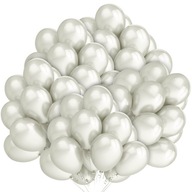 Balony Białe Na Komunię Komunijne Chrzest Ślub