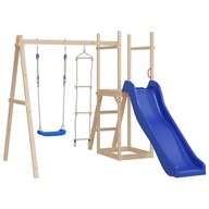 vidaXL Hojdačka s lanovým rebríkom, modrá, 37x15 cm, PE